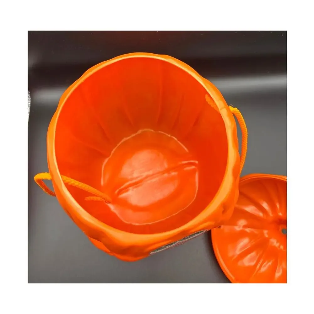Vintage 1989 Mars Milky Way Pumpkin Halloween Blow Mold Jack O Lantern Bucket